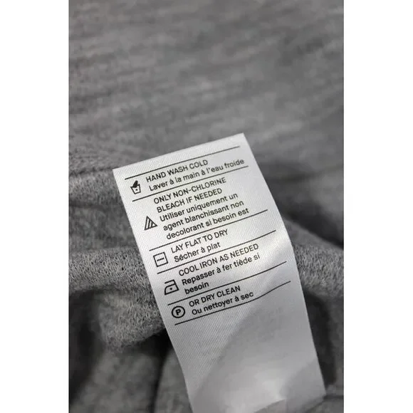 Vince Unisex Gray Wool Blend Mock Neck Pullover Long Sleeve Size XS - Picture 5 of 6